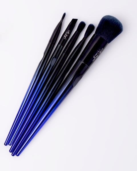 Venom Black & Blue 10 Piece Brush Set